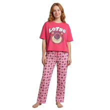 (X-Small) Disney Toy Story Short Sleeve Long Leg Pyjama Set (Womens Pink)