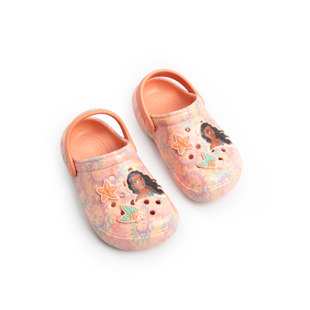 Disney (8 Uk Child) Moana Clogs (Girls Multicoloured)
