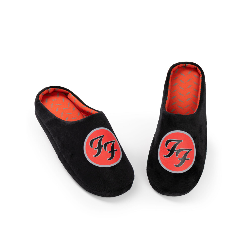 Foo Fighters (9-10 Uk) Mule Slippers (Mens Black)