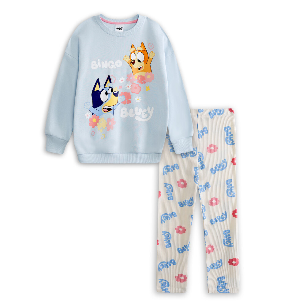 Bluey (2-3 Years) Sweatshirt And Joggers Set (Girls Blue)