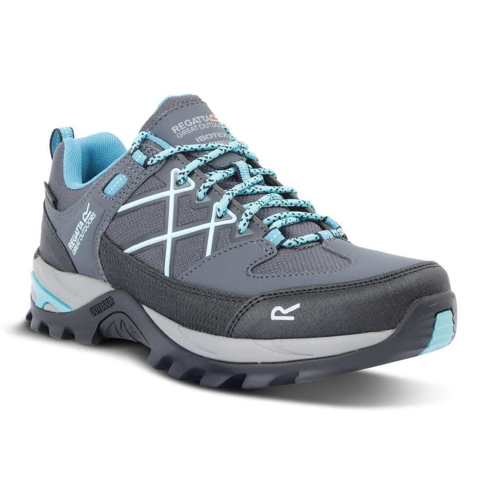Regatta (5 Uk, Steel Grey/Turquoise) Womens/Ladies Samaris Iii Low Walking Shoes