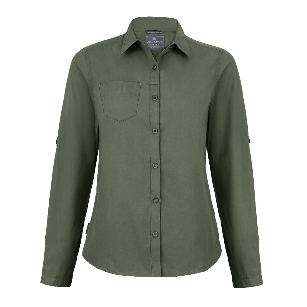 Craghoppers (10 Uk, Cedar Green) Womens/Ladies Expert Kiwi Long-Sleeved Shirt