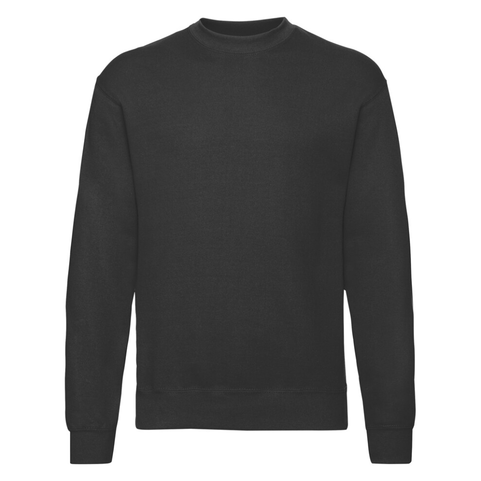 Fruit Of The Loom (4Xl, Black) Unisex Adult Classic Drop Shoulder Sweatshirt