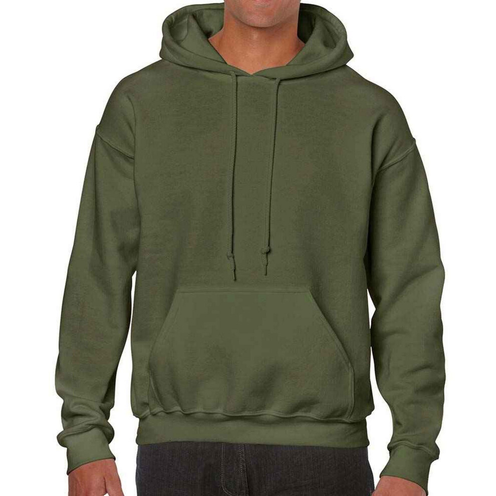 Gildan (S, Military Green) Unisex Adult Heavy Blend Hoodie