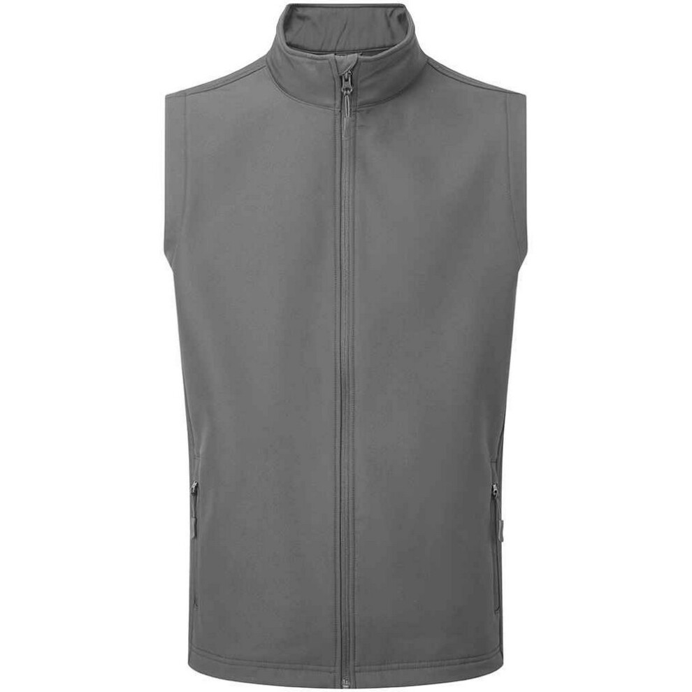 Premier (3Xl, Dark Grey) Mens Wind Resistant Gilet