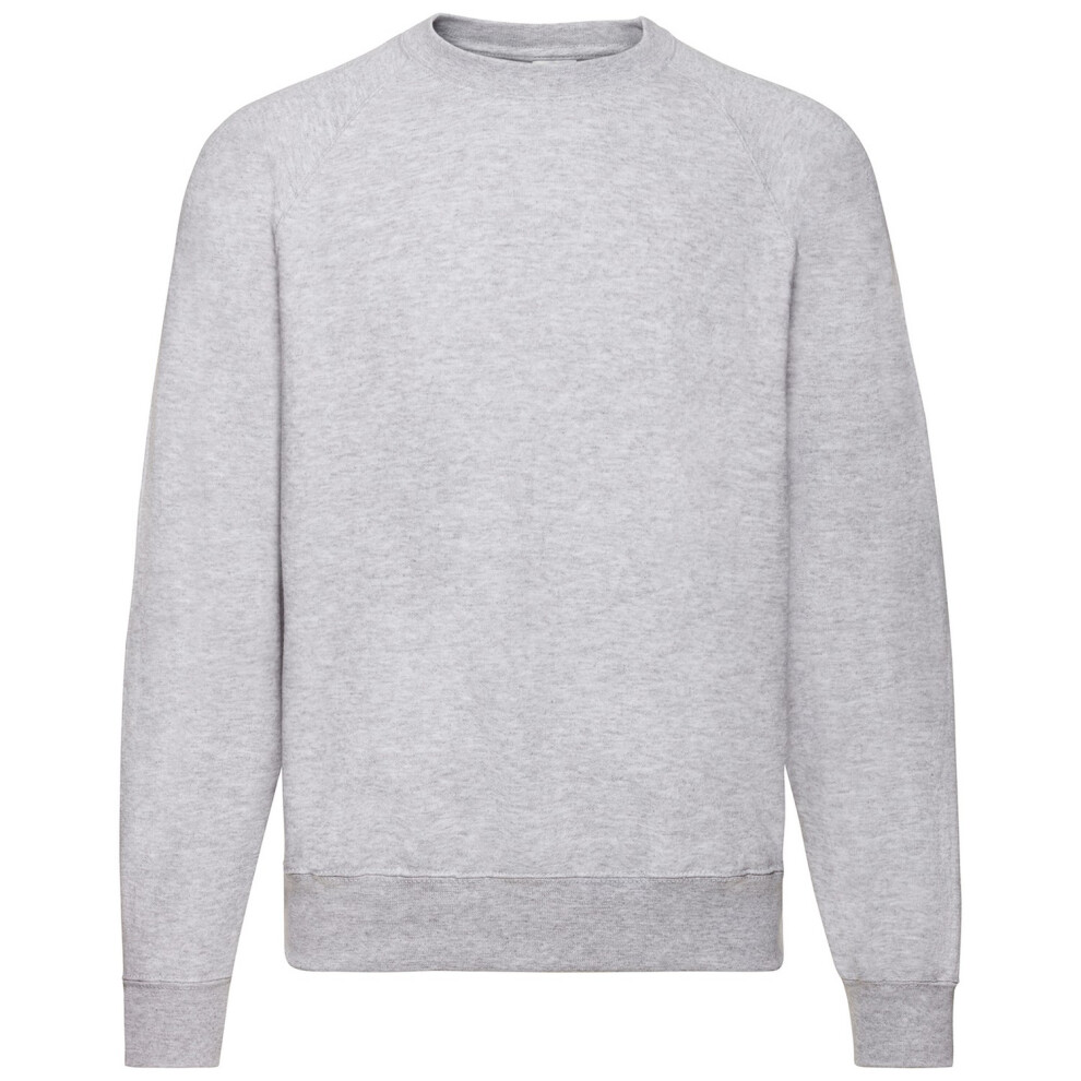 Fruit Of The Loom (Xxl, Grey) Mens Classic Heather Raglan Sweatshirt