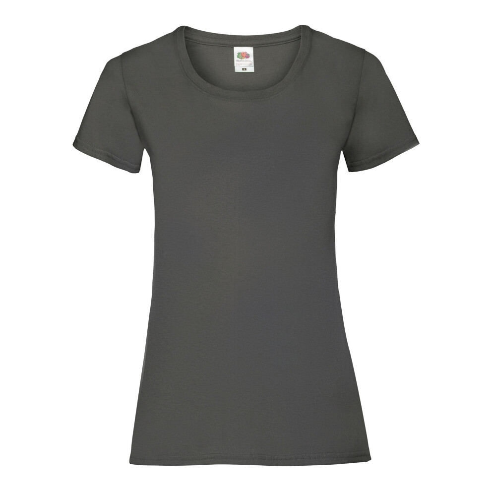 Fruit Of The Loom (S, Light Graphite) Womens/Ladies Lady Fit T-Shirt