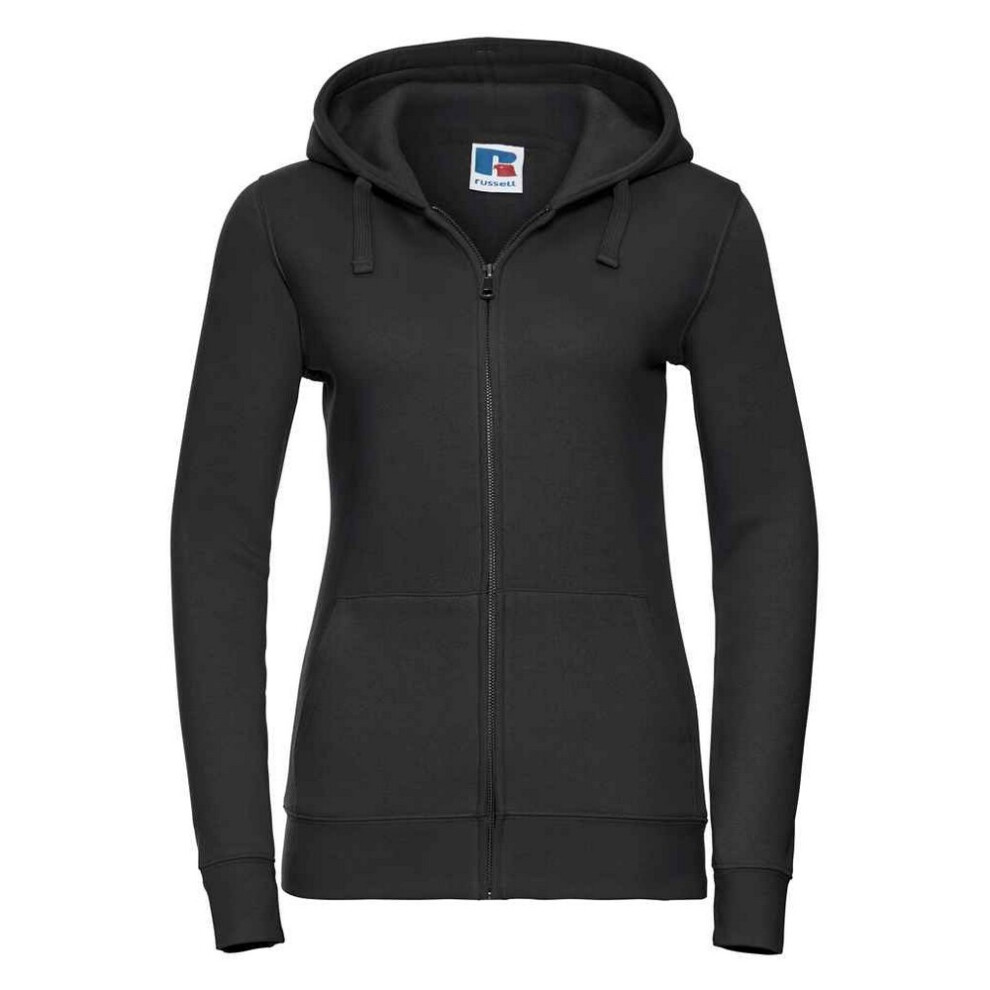 Russell (Xl, Black) Womens/Ladies Authentic Full Zip Hoodie