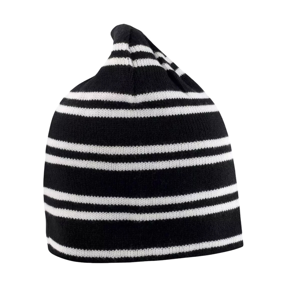 Result (L, Black) Unisex Adult Team Reversible Beanie