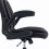 HOMCOM Linen-Look Computer Desk Chair, Black 5
