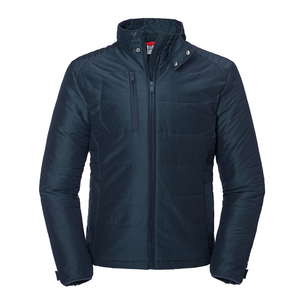 Russell (S, French Navy) Mens Cross Padded Jacket