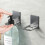 Modern Space Aluminum Bathroom Shelf With No Drilling Installation For Shampoo 8