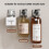 Modern Space Aluminum Bathroom Shelf With No Drilling Installation For Shampoo 5