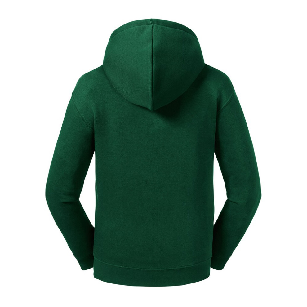 Russell (9-10 Years, Bottle Green) Kids/Childrens Authentic Zip Hooded Sweatshirt