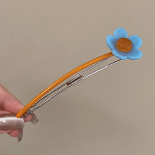 (BlueFlower)Fermaglio per capelli alla moda di ispirazione coreana a fiori da donna con accessori eleganti per lo styling della schiena