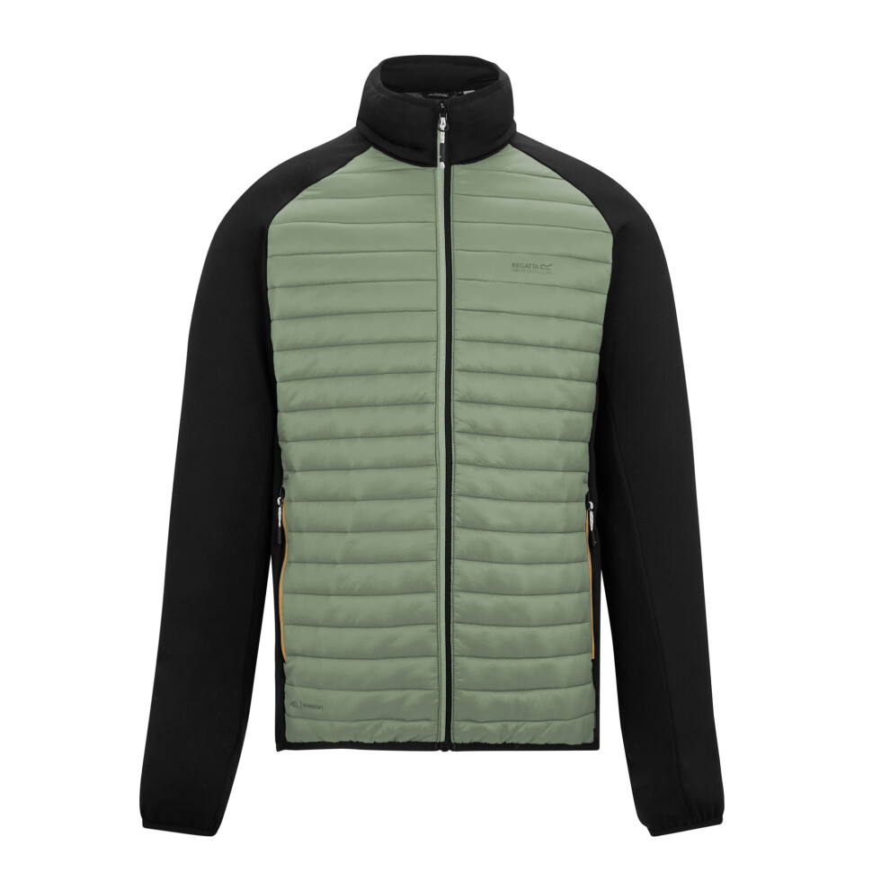 Regatta (Xl, Light Sage/Black) Mens Clumber Hybrid Jacket