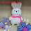 (Pink,11.5cm)Bunny Toy With Gentle Touch Softness For Children Learning Development Play 1