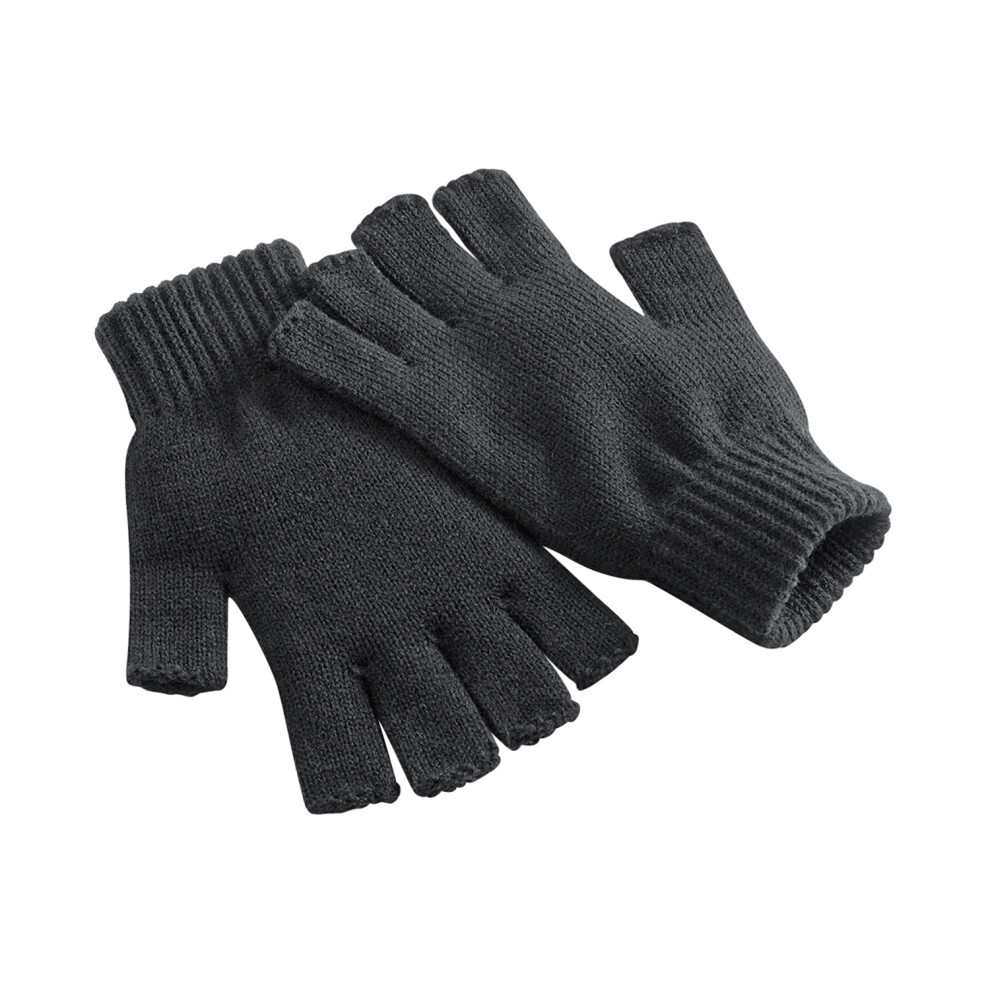 Beechfield (S-M, Black) Fingerless Gloves