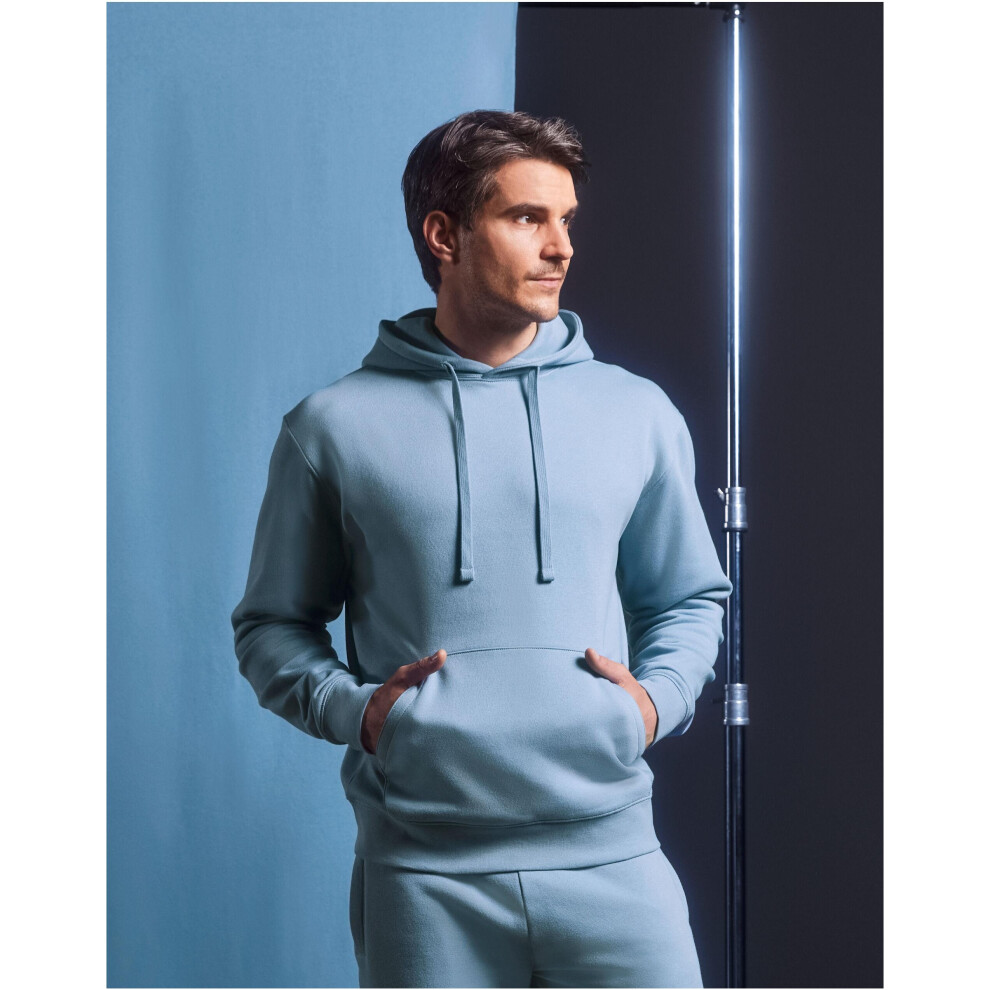 Russell (M, Natural) Mens Authentic Hooded Sweatshirt / Hoodie