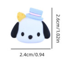 (Pochacco)Sanrio Resin Cartoon Figuer Toys Diy Phone Case Ornaments Accessories Decor Cake