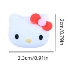 (Hello Kitty)Sanrio Resin Cartoon Figuer Toys Diy Phone Case Ornaments Accessories Decor Cake