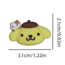 (Pompompurin)Sanrio Resin Cartoon Figuer Toys Diy Phone Case Ornaments Accessories Decor Cake