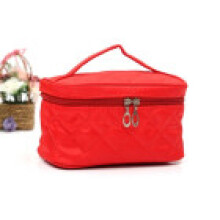 (Red) New Women Multifunction Travel Cosmetic Bag Makeup Case Beauty Organizer Pouch