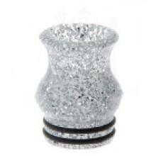 (White)Punta a goccia in vetro borosilicato alto con design colorato per collezionisti regali