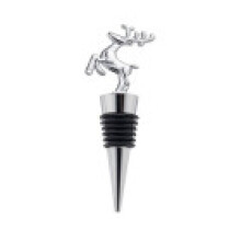(Silver Small Deer)Deer Wine Closure With Food Safe Aluminum Alloy For Home Bar Celebration And
