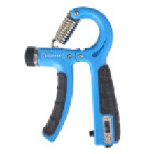 (Blue Black)Sports Hand Grip Strengthener Counter Forearm Trainer Workout Counter Exercise
