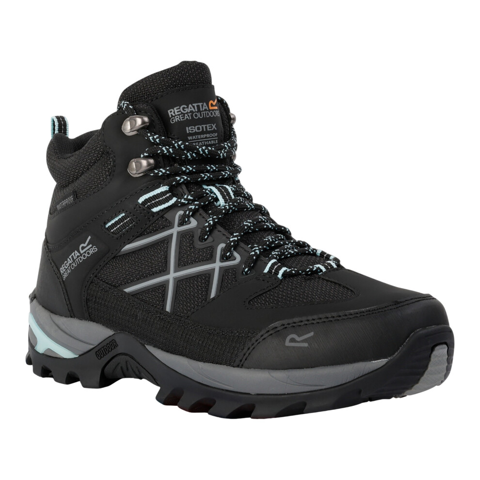 Regatta (3 Uk, Black/Bleached Aqua) Womens/Ladies Samaris Iii Walking Boots