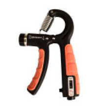 (Black Red)Sports Hand Grip Strengthener Counter Forearm Trainer Workout Counter Exercise
