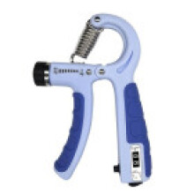(Light Blue)Sports Hand Grip Strengthener Counter Forearm Trainer Workout Counter Exercise