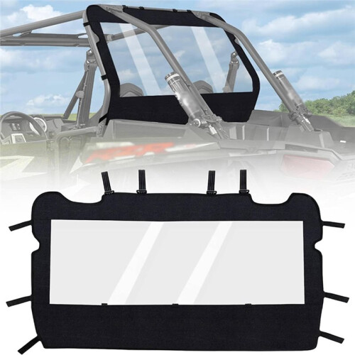 Rear Windshield Waterproof Soft Back Dust Panel for  RZR 1000 XP XP 4 1000 Stop Wind Rain and Debris 2