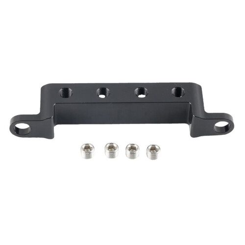 Black Aluminum 4-Port Remote Sensor Block for Engine Compartment