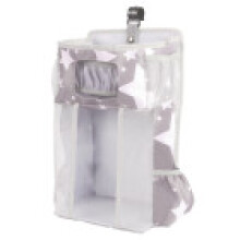 (Star) Crib Storage Hanging Bag Polyester Material Baby Essentials Gray Diaper Storage
