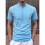 Men Shirt Short Sleeve Button Down Shirts Beach Causal Vacation Tops Light  M 3