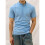Men Shirt Short Sleeve Button Down Shirts Beach Causal Vacation Tops Light  M 5