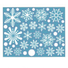 (Snowflake-Style 3-28*35cm)Adesivi Natalizi Finestra Fiocco di Neve Decorazione Natalizia Decalcomanie Babbo Natale Renna Claus