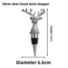 (Deer Silver)Animal Bottle Stopper Black Seals Cork For Wine Preservation And Use Home