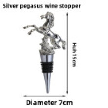 (Horse Silver)Animal Bottle Stopper Black Seals Cork For Wine Preservation And Home Use