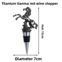(Horse Gun Black)Animal Bottle Stopper Black Seals Cork For Wine Preservation And Home Use