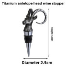 (Antelope Gun Black)Animal Bottle Stopper Black Seals Cork For Wine Preservation And Use Home