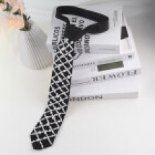 Adult Casual Tie With Pearl Embellishment And Arrow Design For Office Or Gift