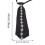 Womens Stylish Polyester Collared Tie With Geometric Pattern For Women Adult 1