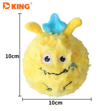 (StyleC) Dualpurpose Color Multi Plush Pet Toy 10 10cm Squeaky Monster Toy Ball