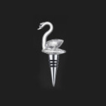 (Dazzle Swan )Modern Minimalist Wine Bottle Stopper With Crystal Ball Design For Home Collectors Bar
