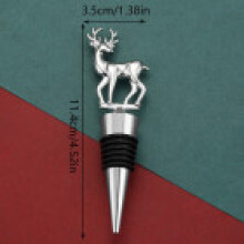 (Silver Deer)Deer Wine Closure With Food Safe Aluminum Alloy For Home Bar And Celebration