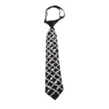 Fashionable Pearldecorated Unisex Tie With Arrow Pattern For Work And Party Attire