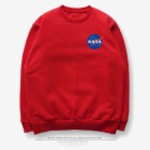 (pink,2XL)Suéter De La Nasa Nasa Print Unisex Hip Hop Hoodie 2018 Pullover